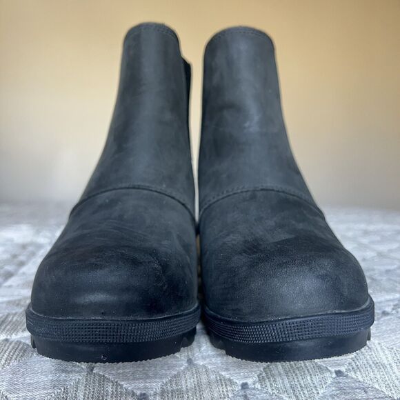 Sorel Joan Of Arctic II Hidden Wedge Heel Black Boot Women 8.5 Waterproof - Picture 10 of 16